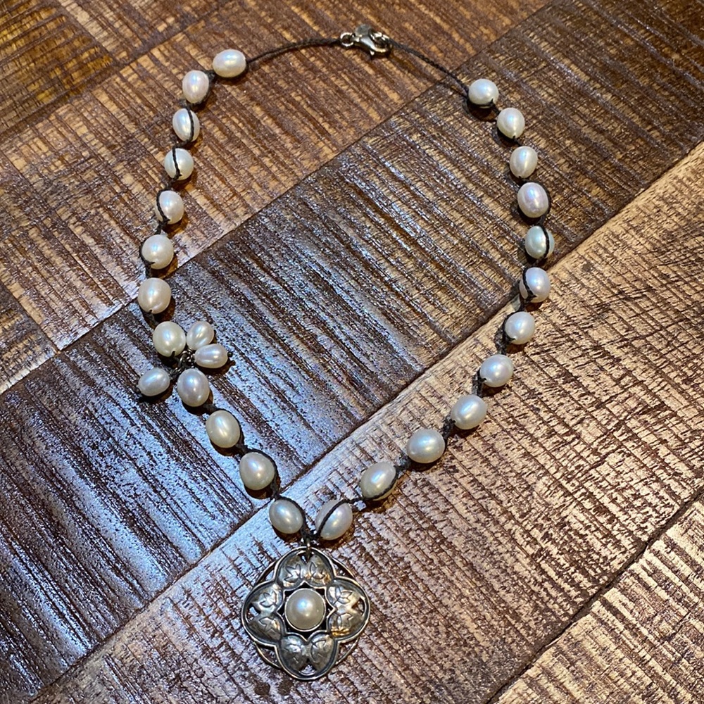 NWOT Silpada freshwater pearl necklace